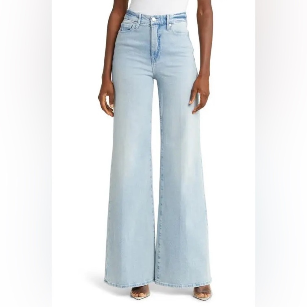 Good American Good Waist Palazzo Jeans